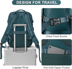 coofay Extra Large Backpack For Traveling On Airplane Carry On Backpack Flight Approved Personal Item Travel Backpack For Women Men Airline Approved Gym Bag With Shoe Compartment Weekender Hiking Bag