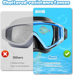 Aegend Snorkeling Gear for Adults Youth Kids, Snorkel Mask with Top Dry Valve - Panoramic View Anti-Leak and Anti-Fog with Mesh Bag for Snorkeling, Scuba Diving, Freediving & Swimming