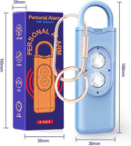 Halo-Siren Alarm, HaloSiren Personal Safety Alarm - Travel Safe Alarm with 130db Loud and LED Strobe Light, Safety Keychain Compatible with Bags, Keys, Backpacks (Orange)