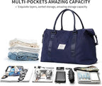 HYC00 Travel Duffel Bag,Carry-on Overnight Weekender Bags for Women,Sports Tote Gym Bag with Wet Pocket