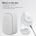 Beats Studio Pro Premium Wireless Over-Ear Headphones- Up to 40-Hour Battery Life, Active Noise Cancelling, Great for travel & commuting, USB-C Lossless Audio, Apple & Android Compatible - Matte White