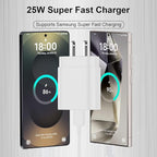 USB C Charger,25W Super Type C Fast Charging & 6.6FT USB C Charger Cable for Samsung Galaxy S26/S25/S25 Ultra/S25+/S24/S24 Ultra/S24+/S23/S23 Ultra/S23+/S22/S22 Ultra/S22+/S21/S21Ultra/S20/Note 10/20