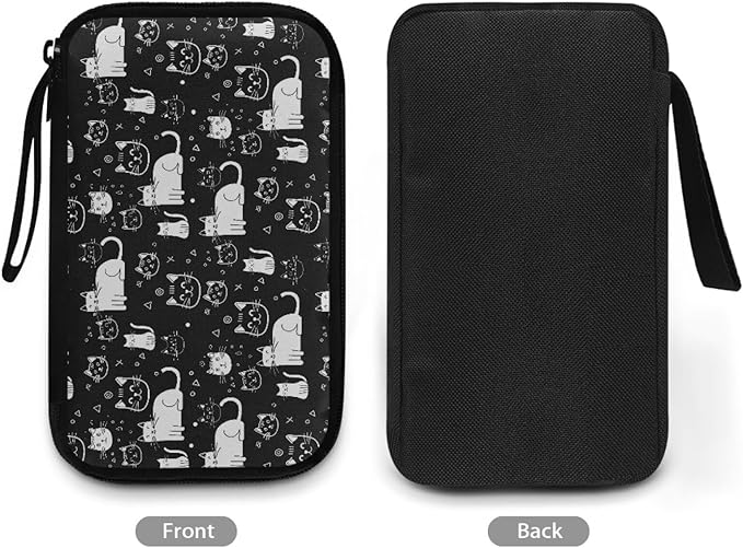 Cats Print Electronic Organizer Travel Case Waterproof Travel Cord Organizer Pouch, All-in-One Storage Bag for Accessories, Charger, Cable