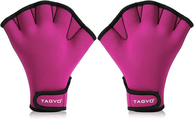 TAGVO Aquatic Gloves for Helping Upper Body Resistance, Webbed Swim Gloves Well Stitching, No Fading, Sizes for Men Women Adult Children Aquatic Fitness Water Resistance Training