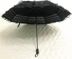 URAWESO Vintage Lace Parasol Gothic Lolita Umbrella UV Sun Protection Witch Cosplay Photoshoot Props Party Decoration