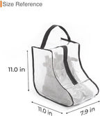 Boots Storage Bag, Portable Shoe Bags for Storage and Travel, Clear Dust Proof Boots Cover Bag, Boot Organizer (Medium)