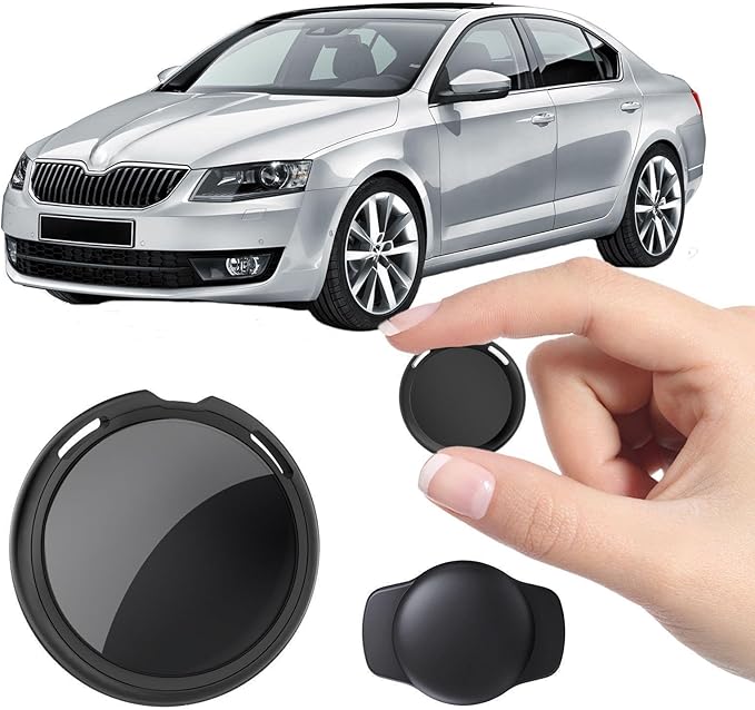 Car Tracker Compatible with Apple Find My(iOS Only)Mini Item GPS Tracking Device with Hidden Magnetic Case Anti Theft Locator No Subscription Global Network Waterproof for Vehicles Trucks Fleet Assets