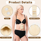 YOYI YOYI RFID Blocking Bra Wallet,Hidden Travel Pouch,Secret Stash Pocket - Credit Cards & Money & Valuables with Adjustable,Elastic Strap Suitable for All Bra Sizes