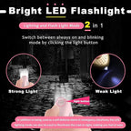 Hion Personal Safety Alarm for Women, 2 Pack Rechargeable 130dB Self Defense Alarm Keychain with LED Flashlight, Emergency Safe Sound Security for Children Elderly, Black+Blue