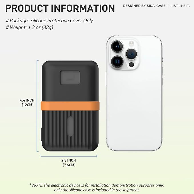 Silicone Case for Anker Zolo Power Bank (10,000mAh 30W) A1680/A1688 Protective Cover with Lanyard Slot, Drop-Proof Dust-Proof Precise Cutouts for Daily Use & Travel (Black)