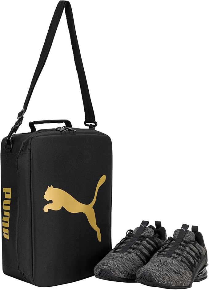 PUMA Prowl Shoe Bag, Black/Gold, OS