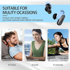 [3 Pairs] Ear Tips Cover for Bose QuietComfort Earbuds II (2022) &Bose QuietComfort Ultra Earbuds (2023), Silicone Sport Ear Hook Cover, Anti-Slip Replacement Eartip Accessories (S,M,L) (Blue)