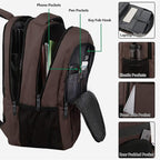 MATEIN 32L Laptop Backpack, Water Resistant School BookBag Fits 15.6 Inch Laptop Computer, Sturdy Personal Item Bag Casual Travel Daypack Carry on Underseat Luggage Backpack for Airlines, Brown