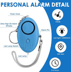 Kanayu 4 Pcs Personal Alarm Bulk 130DB Safe Sound Emergency Safety Self Defense Security Alert Keychain with Led Light Personal Protection Alarm for Women Girls Kids Elderly (Colorful Color)