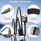Car Carplay Cable for iPhone 17/Pro Max/Air/16e/16/15 Pro Max/Plus Cable,3FT 2Pack USB A to USB C for iPhone USB C Cord,iPad USB C Cable iPad Pro/Air Android Charger Cord Car Charging Cables,Black