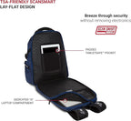 SwissGear Endure ScanSmart Laptop Backpack – TSA Approved Tech Backpack – Fits Most 17" Laptop – Multiple Organizer Pockets – Navy Ballistic
