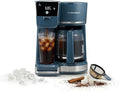 Hamilton Beach 2-Way 12 Cup Programmable Drip Hot and Iced Coffee Maker & Single Serve Coffee Machine, AquaFlow Showerhead, Glass Carafe, Auto Pause and Pour, Kitchen Makeover Blue (47502J)
