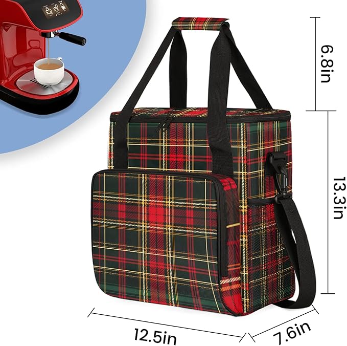 Coffee Maker Carring Bag Travel Storage Tote Bag Compatible with Keurig K-Mini or K-Mini Plus Portable Single Serve Coffee Brewer Case with Pockets for K-cup Pods(Bag Only)