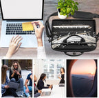 Laptop Shoulder Bag for Women Men, Waterproof Computer Case Messenger Bag Briefcase for Business Office Travel