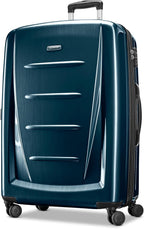 Samsonite Winfield 2 Hardside Expandable Luggage with Spinner Wheels, Teal, Checked-Large 28-Inch