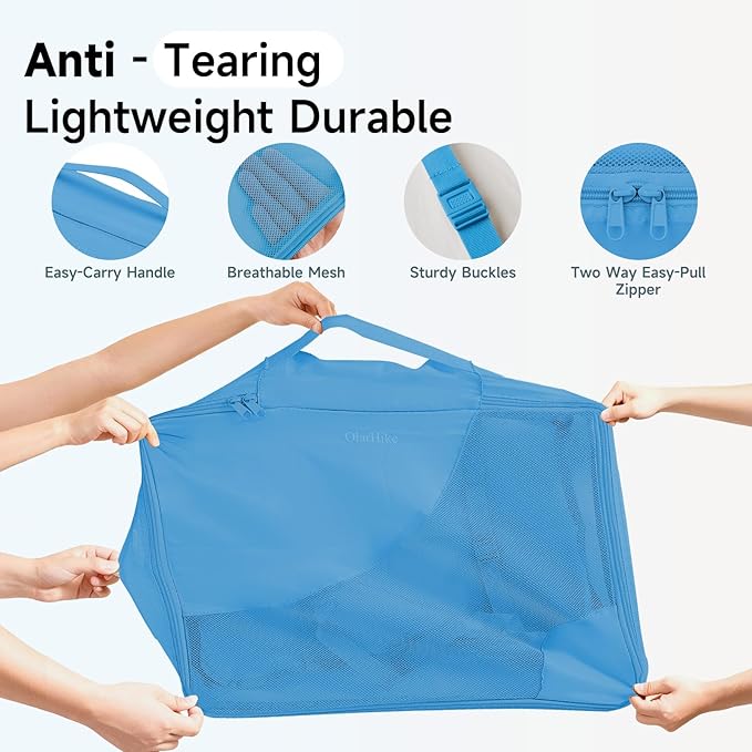 9 Set Packing Cubes for Travel, Gifts for Women Mom,Anti-Tearing Suitcase Organizer,OlarHike Vacation Essentials & Accessories for Cruise Ship