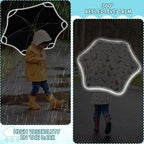 ALAZA Kids Umbrella Stick Umbrellas Cute Umbrella for Boys Girls Toddler UV/Sun Rain Windproof