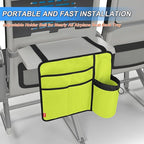 Airplane Seat Back Organizer & Storage, Airplane Tray Table Cover for Personal Items, Airline Seat Hanging Pockets Media Pouch,Reusable Travel Essentials,Fits Tablets,Cell Phone,Water Bottle (Green)