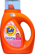 Tide Plus A Touch of Downy Liquid Laundry Detergent, April Fresh, 42 fl oz, 29 loads, HE Compatible
