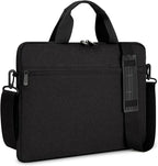 15.6-16 Inch Laptop Sleeve Shoulder Bag Notebook Chromebook Computer Carrying Case Compatible with 15.6 inch Acer Asus Dell HP Thinkpad, Black