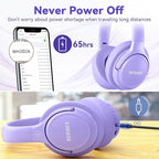 BERIBES Bluetooth Headphones Over Ear, 65H Playtime and 6 EQ Music Modes Wireless Headphones with Microphone, HiFi Stereo Foldable Lightweight Headsets, Deep Bass for Home Office Cellphone PC Ect.
