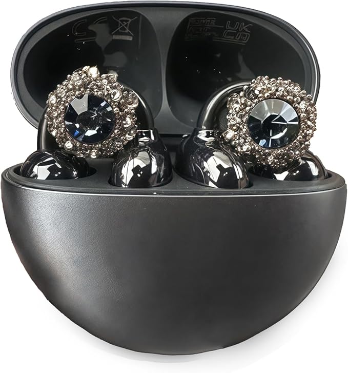 Rhinestone for Clip on Earbuds Open Ear Accessories, Elegant Zirconia Decorative Earphone Accessories, Removable Exquisite DIY Decoration