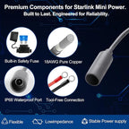 Starlink Mini 12V Adapter, Starlink-Mini Power Supply, 9-28V Step Up to 30V 3.5A Starlink Mini 12V Power Supply with DC Female Power Cord, in Truck, RV, Marine & Off-Grid Use