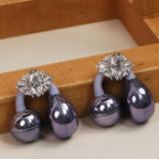 Bow Rhinestone for Clip on Earbuds Open Ear Accessories, Removable Exquisite DIY Decoration (Style F - Silver Bow)