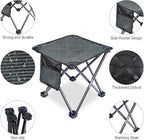 2 Pack Camping Stool Portable, 13.7 Inch Folding Stool for Outdoor Gardening, Fishing, BBQ, Hiking with Carry Bag(400 LBS Capacity)