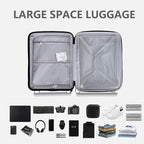 28 Inch Luggage with Spinner Wheels, Lightweight Expandable PC Hardside Large Checked Luggage with TSA Lock, Durable Rolling Suitcase, Green