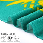 Genovega 2 Packs Oversized Beach Towel Set Extra Large Big XL Pool Camping Swim Clearance Towels 36x72 Soft Blanket Cruise Essentials Accessories Must Haves Vacation Necessities Adult Shark Pineapple