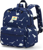 STEAMEDBUN Corduroy Toddler Backpack for Boys 2-4: Kids backpack for Boys Girls - 12 inch Preschool Kindergarten Backpacks - Dinosaur
