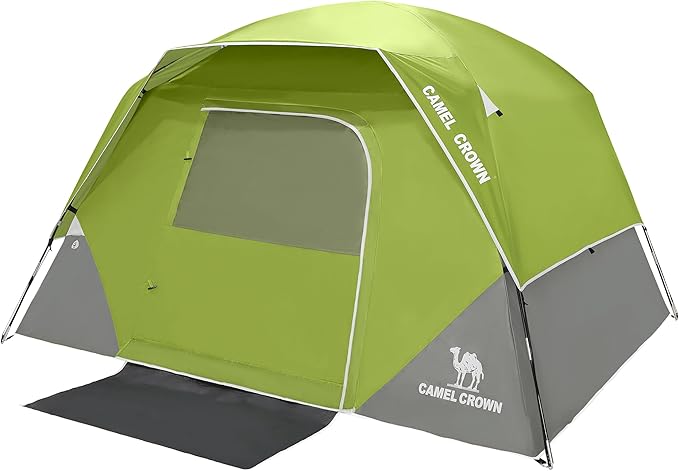 CAMEL CROWN Tents for Camping 4/8 Person Waterproof Tent Quick Setup Folding Outdoor Backpacking Tents Family Hiking