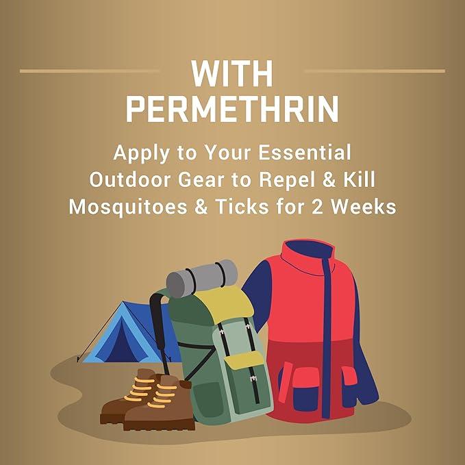 Repel Permethrin Clothing And Gear Insect Repellent, 6.5 Ounces, Aerosol Insect Repellent For Clothing And Gear Including Nets, Tents, Sleeping Bags And Backpacks