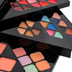 SHANY All in One Color Vibe Makeup Set - 80 Eyeshadows, 20 Lip Colors, 10 Eye Creams, 5 Eye brow makeup, 5 Concealers color corrector, 5 Blushes, 5 face powders and Makeup Mirror.