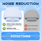 4 Pairs Replacement Ear Tips for AirPods Pro 2nd/1st Generation with Portable Storage Box & Cleaner Pen,Noise Reduction Holewith & Built-in dust Guard Screen,Silicone EarTips(Light Blue)