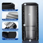 3 in 1 Slim Can Cooler for 12 OZ Skinny Can, Regular Can & Beer Bottle - Keep Cold for 6 Hours - Double Walled Insulated Stainless Steel Vacuum Beverage Can Insulator (Black Leopard)