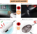 Safesound Personal Alarm Siren Song 1-Pack - 130dB Self Defense Alarm Keychain with Emergency LED Flashlight - Security Personal Protection Devices for Women Girls Kids and Elderly