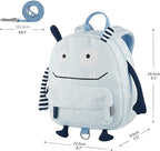GAGAKU Toddler Backpack with Leash - Mini Kids Backpacks for Boys 2-4 Years Child Safety Backpack 3D Cartoon Animal Anti-Lost Preschool Backpack - Blue