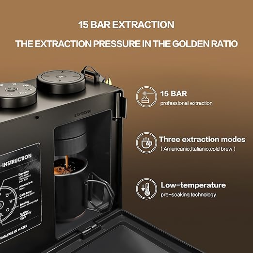 CANDY Portable Espresso Machine with Strap, 3 in 1 Coffee Maker, One-Touch Operation, Rechargeable Cold Brew Up to 60 Cups, for Ground, Ideal for Camping, RV & Outdoor, Home, Heating in Plug-in Mode