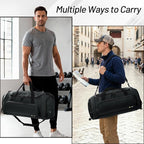 MIER Large Gym Bag for Men Sports Duffle Bag with Shoe Compartment 60L Lightweight Duffel Bags for Workout Fitness Travel