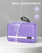 Maliton Toiletry Bag for Men & Women Travel Toiletry Bag Hanging Toiletry Bag Hygiene Organizer with 4 Compartments Waterproof Bathroom Shower Bag Large Toiletries Travel Bag (Purple)