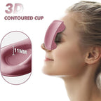 Sleep Eye Mask for Men Women, Sleeping Mask for Side Sleeper, Travel Blackout Night Blindfold Eye Shade Cover with Adjustable Strap (Rose)