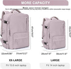 WONHOX Large Travel Backpack Carry on Flight Approved Laptop Work Business Backpack for Women Men Mochila de Viaje