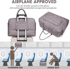 Travel Duffle Bag Weekender for Women - Carry-On Overnight Bag Personal Item Bag with Shoe Compartment & Wet Pocket Large Weekend Tote Bags with Toiletry Bag Hospital Bags for Labor and Delivery